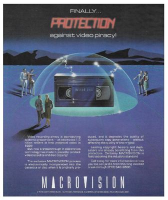 Macrovision / Finally...Protection Against Video Piracy! / 1986