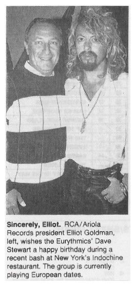 Eurythmics / Sincerely, Elliot. / 1986