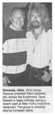 Eurythmics / Sincerely, Elliot. / 1986