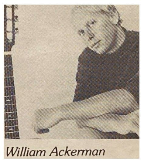 Ackerman, William / Closeup--Head Tilted--with Guitar / 1986