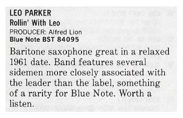 Parker, Leo / Rollin' With Leo / 1986