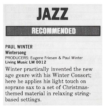 Winter, Paul / Wintersong / 1986