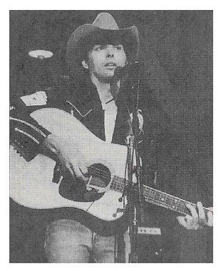 Yoakam, Dwight / On Stage--Playing Acoustic Guitar / 1986