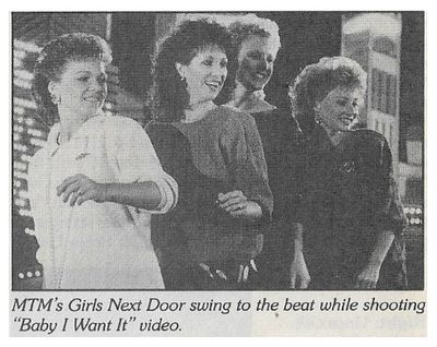 Girls Next Door / Shooting Video for Baby I Want It / 1986