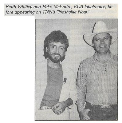 Whitley, Keith / With Pake McEntire Backstage on Nashville Now / 1986