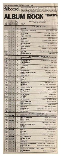 Boston / Amanda: Album Rock Tracks / 10-18-86