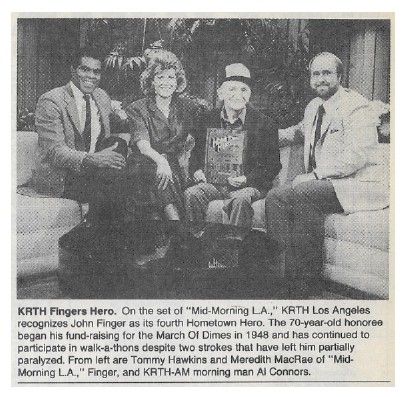 MacRae, Meredith / KRTH Fingers Hero. / 1986