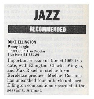 Ellington, Duke / Money Jungle / 1986