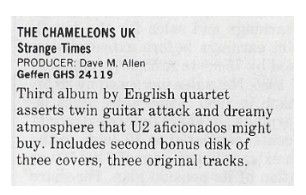 Chameleons UK, The / Strange Times / 1986