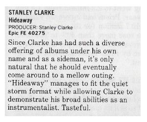 Clarke, Stanley / Hideaway / 1986