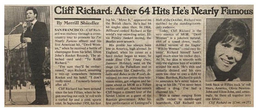 Richard, Cliff / After 64 Hits He's Nearly Famous / 1976