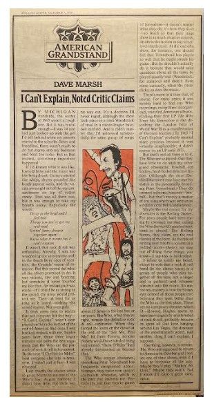Who, The / I Can't Explain, Noted Critic Claims / 1976