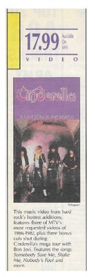 Cinderella / Night Songs-The Videos / 1990