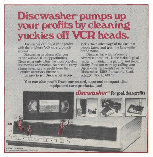 Discwasher / Discwasher Pumps Up Your Profits / 1986