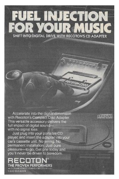 Recoton / Fuel Injection for Your Music / 1986