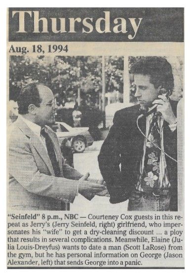 Seinfeld, Jerry--Jason Alexander / Seinfeld / 1994