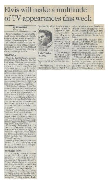 Presley, Elvis / Multitude of TV Appearances / 1994