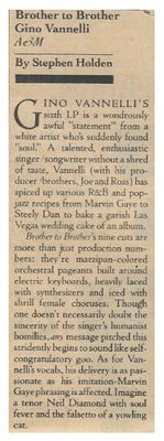 Vannelli, Gino / Brother to Brother / 1978