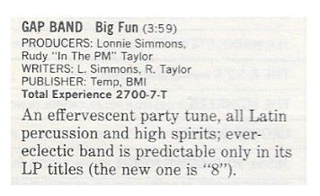 Gap Band / Big Fun / 1986