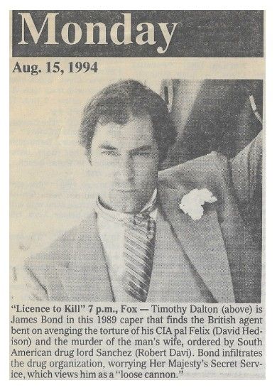 Dalton, Timothy / License to Kill / 1994