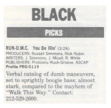 Run-DMC / You Be Illin' / 1986