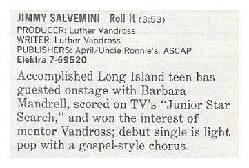 Salvemini, Jimmy / Roll It / 1986