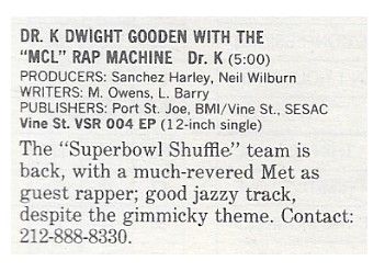 Gooden, Dwight / Dr. K / 1986