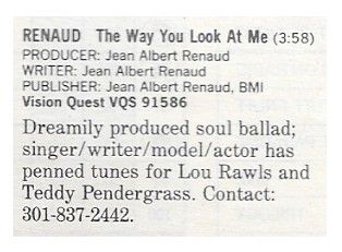 Renaud / The Way You Look at Me / 1986