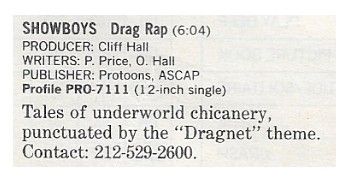 Showboys / Drag Rap / 1986