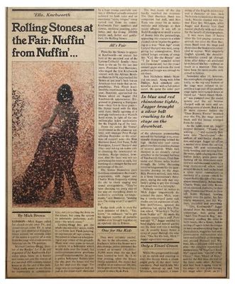 Rolling Stones, The / Rolling Stones at the Fair: Nuffin' from Nuffin' / 1976