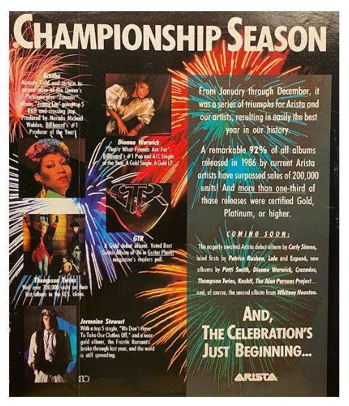Various Artists / Arista: Championship Season / 1986