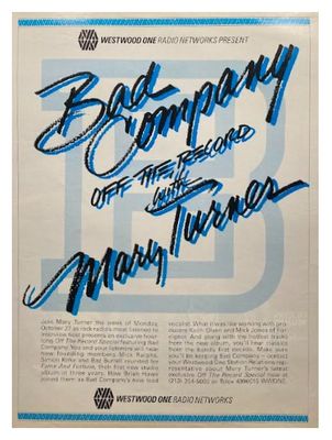 Bad Company / Off the Record with Mary Turner / 1986