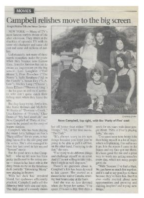 Campbell, Neve / Campbell Relishes Move to the Big Screen / 2000