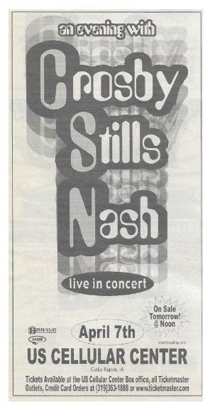 Crosby, Stills + Nash / US Cellular Center / 2003