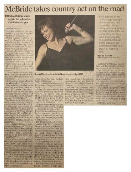 McBride, Martina / McBride Takes Country Act on the Road / 2002