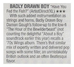 Badly Drawn Boy / Have You Fed the Fish? / 2002