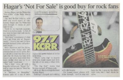 Hagar, Sammy / Not 4 Sale / 2003