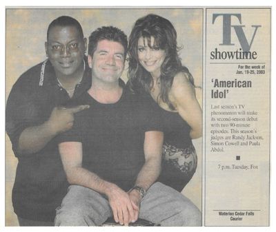 American Idol / TV Showtime Cover / 2003