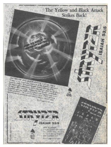 Stryper / The Yellow and Black Attack Strikes Back! / 1986