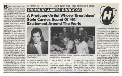 Burgess, Richard James / Producer-Artist / 1986