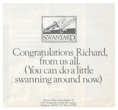 Burgess, Richard James / Swanyard Recording Studios / 1986