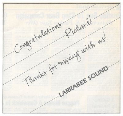 Burgess, Richard James / Larrabee Sound / 1986