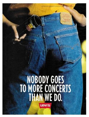 Levi's / Nobody Goes to More Concerts Than We Do. / 1988