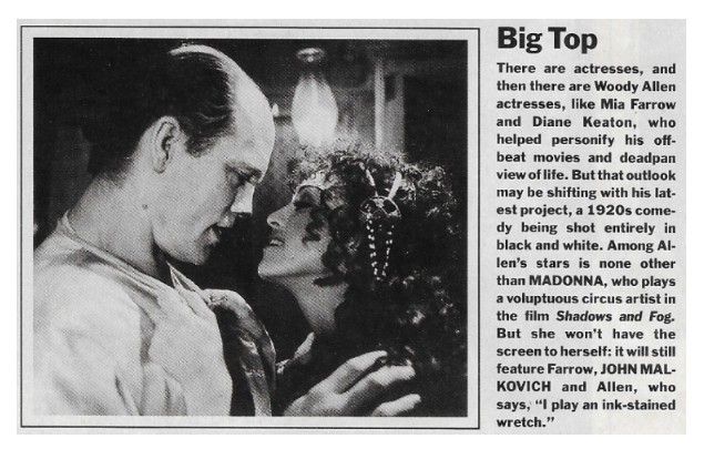 Madonna--John Malkovich / Big Top / 1991