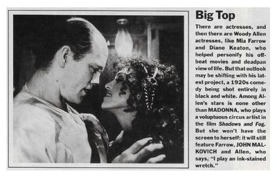 Madonna--John Malkovich / Big Top / 1991