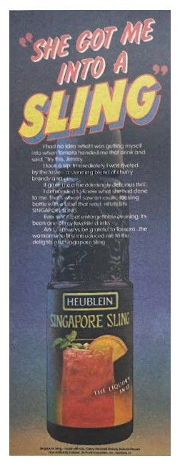 Heublein / Singapore Sling / 1980