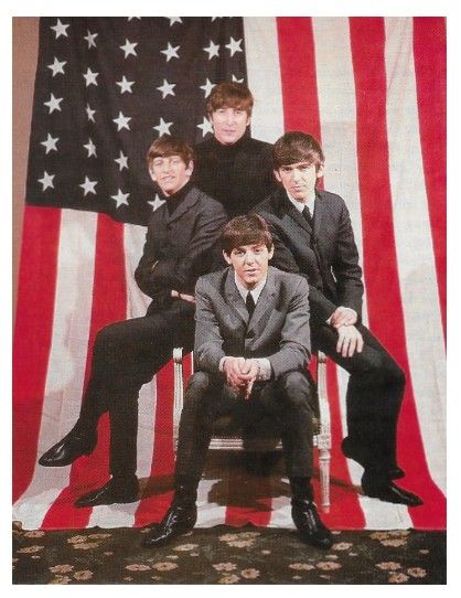 Beatles, The / In New York City--with American Flag / 1964