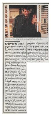 Winger, Debra--Nick Nolte / Everybody Wins / 1990