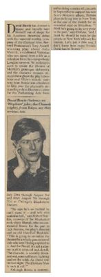 Bowie, David / The Elephant Man / 1980