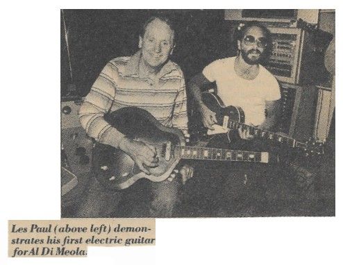 Paul, Les--Al Di Meola / Demonstrates His First Electric Guitar / 1980